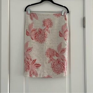 Floral Ann Taylor Pencil Skirt